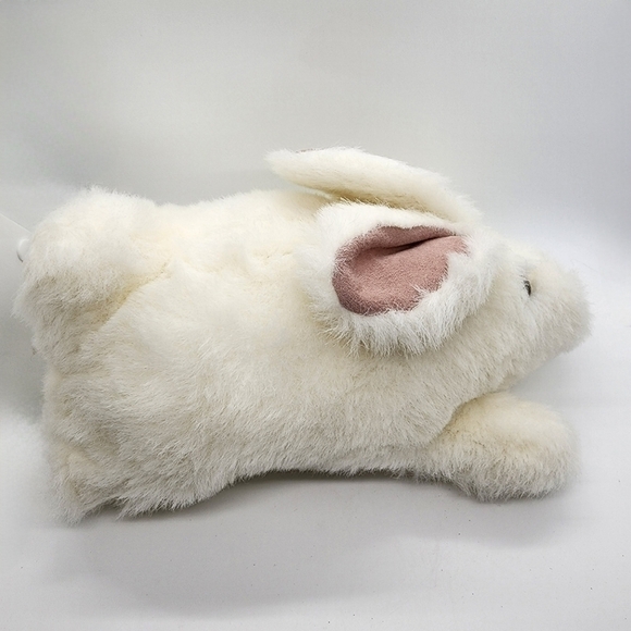 Vintage Mary Johnson 1981 White fluffy bunny hand puppet - Picture 7 of 13